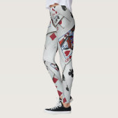 Spielkarten Poker Games Queen King Leggings (Links)