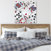Spielkarten Poker Games Queen King Leinwanddruck (Insitu (Schlafzimmer))