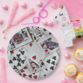 Spielkarten Poker Games Queen King Pappteller (Party)