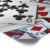 Spielkarten Poker Games Queen King Poster (Ecke)