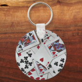 Spielkarten Poker Games Queen King Schlüsselanhänger (Vorderseite)