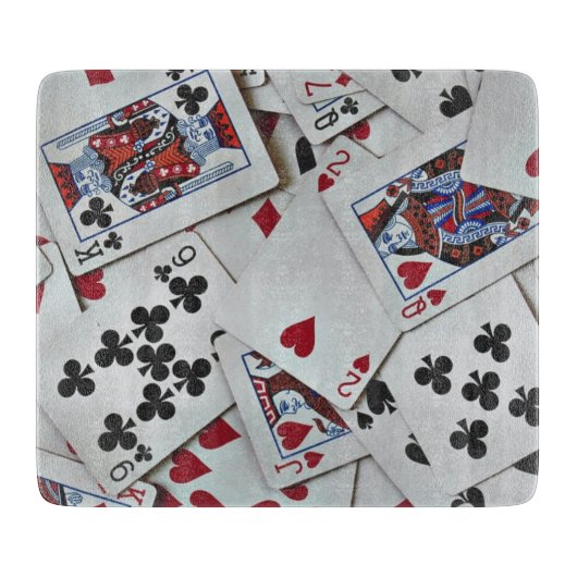 Spielkarten Poker Games Queen King Schneidebrett (Vorderseite)