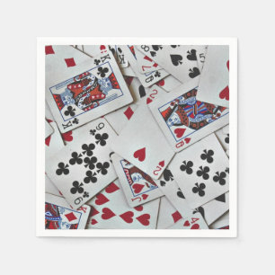 Spielkarten Poker Games Queen King Serviette