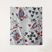 Spielkarten Poker Games Queen King Wandteppich (Vorderseite)