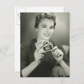 Spielkarten Postkarte (Vorne/Hinten)