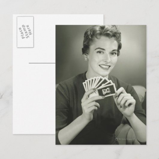 Spielkarten Postkarte (Vorne/Hinten)