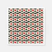 Spielkarten-Quartett Serviette (Vorderseite)