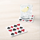 Spielkarten Rechteckiger Pappuntersetzer (Vor Ort)