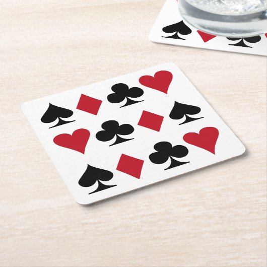 Spielkarten Rechteckiger Pappuntersetzer (angewinkelt)