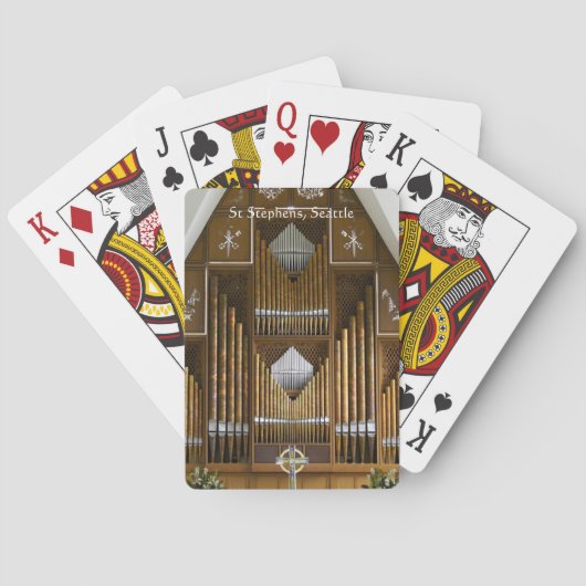 Spielkarten Seattle-Pfeifenorgel (Rückseite)