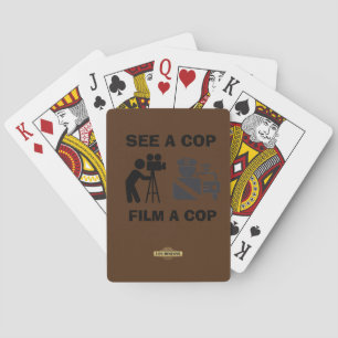 Spielkarten "SEHEN SIE EINEN POLIZIST FILM A POLIZ