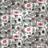 Spielkarten Stoff (Kachel)