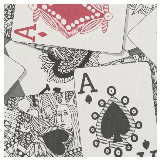 Spielkarten Stoff (Nahaufnahme)