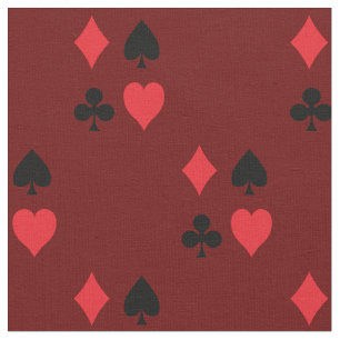 Spielkarten-Suite - Klubs und Klubs Spielen Stoff