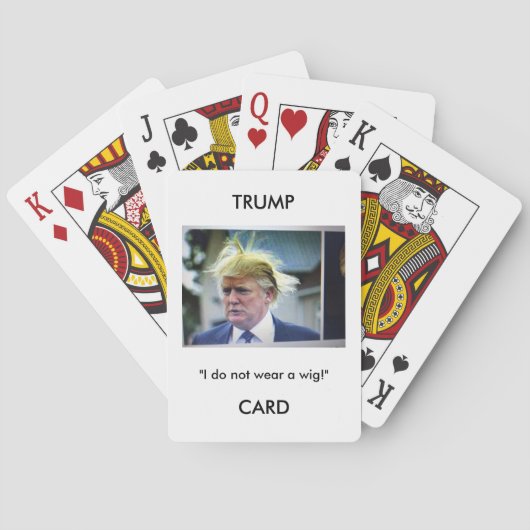 Spielkarten Trumpf-Donald Trumpbildes/-zitats (Rückseite)