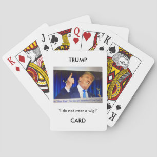 Spielkarten Trumpf-Donald Trumpbildes/-zitats