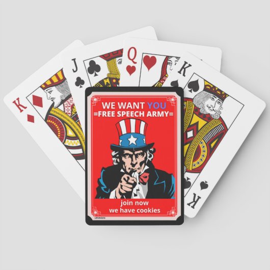 Spielkarten "UNCLE SAM" (Rückseite)