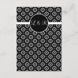 Spielkarten, vegas monogram uAwg RSVP Karte