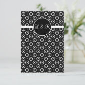 Spielkarten, vegas monogram uAwg RSVP Karte (Stehend Vorderseite)