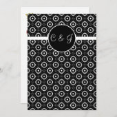 Spielkarten , vegas wedelmongram Einladungen (Vorne/Hinten)