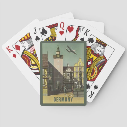 Spielkarten Vintager Reise DEUTSCHLANDS (Rückseite)
