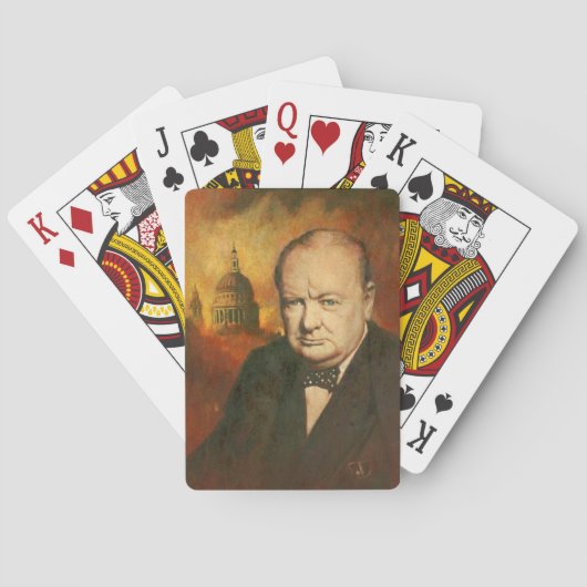 Spielkarten Winston Churchill (Rückseite)
