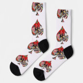 Spielkartenformate Las Vegas Socken (Linkes Detail)
