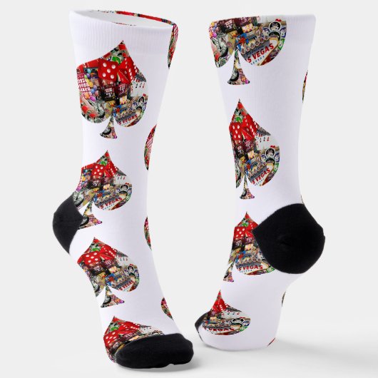 Spielkartenformate Las Vegas Socken (Gewinkelt)