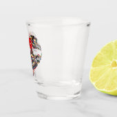 Spielkartengestalt * Gamblers Freude Schnapsglas (Rechts)