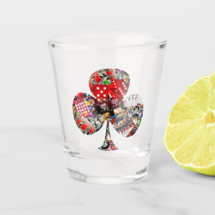 Spielkartengestalt * Gamblers Freude Schnapsglas