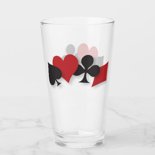 Spielkartengläser Glas (Rückseite)