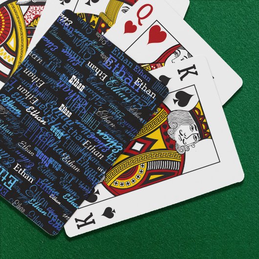 Spielkartenspiel mit eigenem Namen erstellen Spielkarten