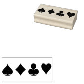 Spielkartensymbole Briefmarke Gummistempel (Stempel)