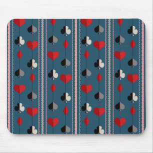Spielkartensymbole. Für Pokerliebhaber. Mousepad
