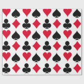 Spielkartensymbole Muster Geschenkpapier (Flach)