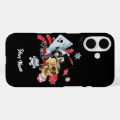 Spielkasino Skull Case-Mate iPhone Hülle (Rückseite (Horizontal))