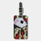 Spielkasinospielstücke Gepäckanhänger (Vorderseite vertikal)