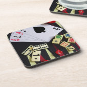 Spielkasinospielstücke Getränkeuntersetzer (Linke Seite)