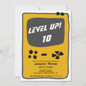 Spielkonsole für bis zu 10 Kinder zum Geburtstag Einladung (Vorderseite)