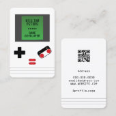 Spielkonsole Retrostil Visitenkarte (Vorne/Hinten)