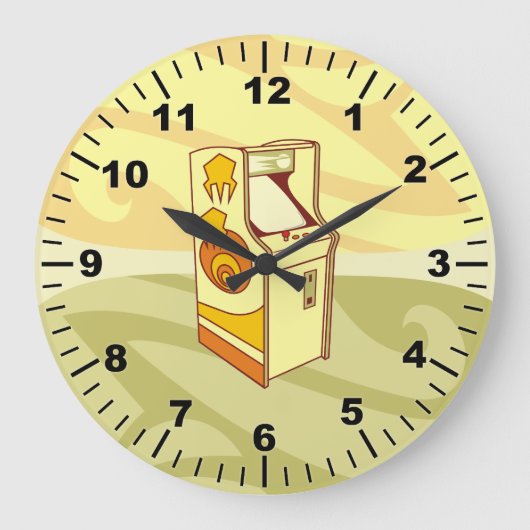Spielkonsole Tall Arcade Große Wanduhr (Vorderseite)