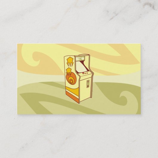 Spielkonsole Tall Arcade Visitenkarte (Rückseite)