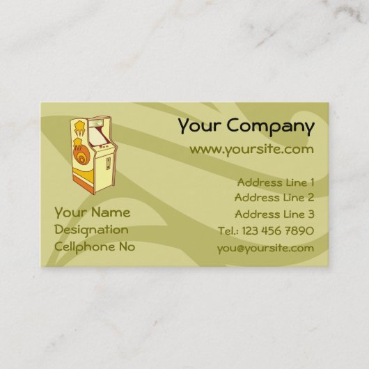 Spielkonsole Tall Arcade Visitenkarte (Vorderseite)