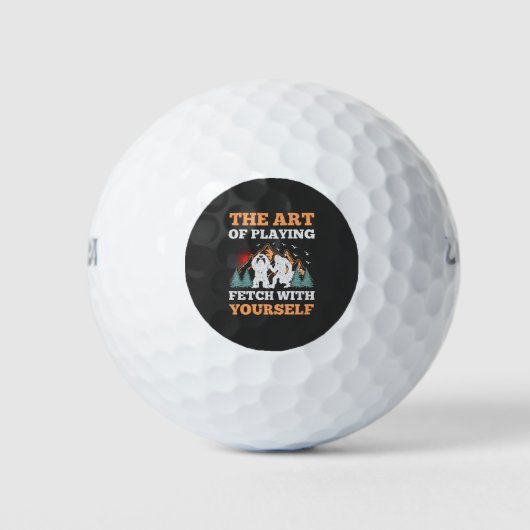 Spielkunst mit dem Golfspiel Golfball (Vorderseite)