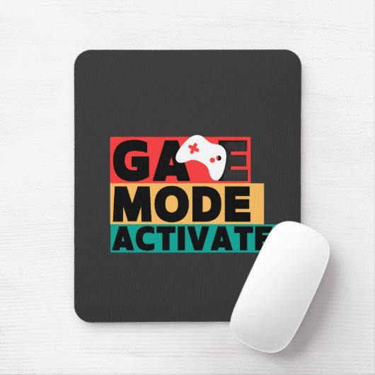 Spielmodus aktiviert Gamer-Controller-Kunst Mousepad (Mit Mouse)