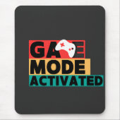 Spielmodus aktiviert Gamer-Controller-Kunst Mousepad (Vorne)
