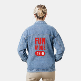 Spielmodus aktiviert jeansjacke