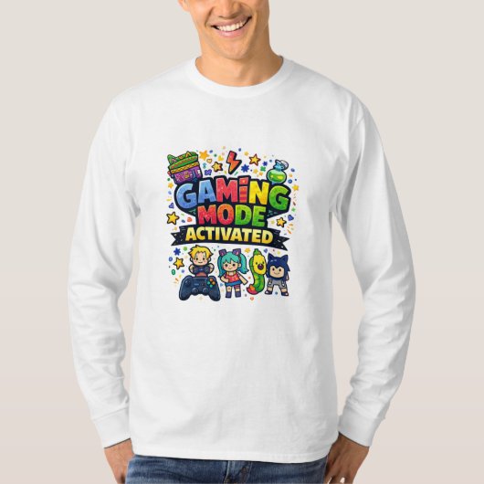 Spielmodus aktiviert T-Shirt (Vorderseite)