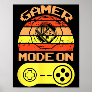 Spielmodus Ein Lustige Spielzitate Geschenk Für Sp Poster
