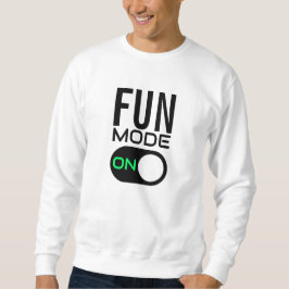 Spielmodus eingeschaltet. Das Sweatshirt personali